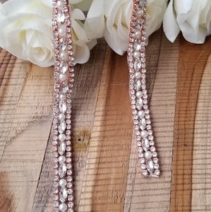 NEW Bridal Belt Dhalia (rose gold) Applique